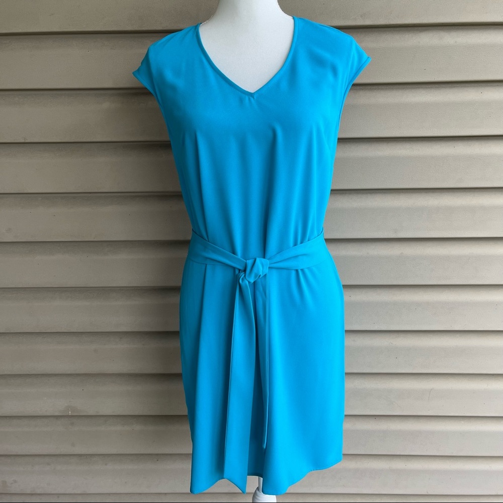 •Laundry By Design• Turquoise V-Neckline Dress - Size 4